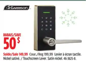 Canadian Tire Garrison Touchscreen Lever offer