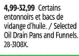 Canadian Tire Flo Selected Oil Drain Pans and Funnels offer