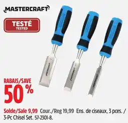Canadian Tire Mastercraft 3-PcChisel Set offer