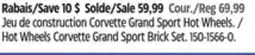 Canadian Tire Mattel Hot Wheels Corvette Grand Sport Brick Set offer