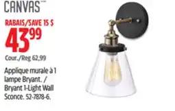 Canadian Tire CANVAS Bryant 1-Light Wall Sconce offer