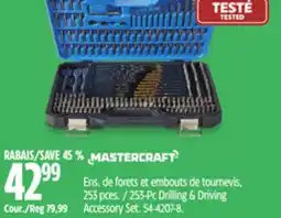 Canadian Tire Mastercraft 253-Pc Drilling & Driving Accessory Set offer