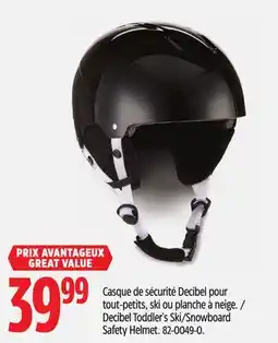 Canadian Tire Decibel Toddler's Ski/Snowboard Safety Helmet offer