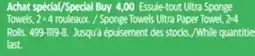 Canadian Tire Scotties Sponge Towels Ultra Paper Towel offer