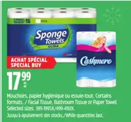 Canadian Tire Scotties Facial Tissue, Bathroom Tissue or Paper Towel offer