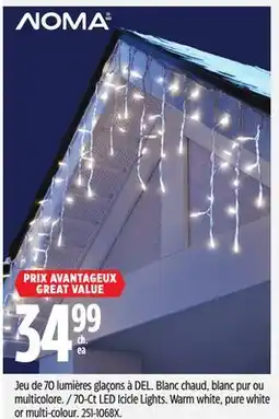 Canadian Tire 70-Ct LED Icicle Lights offer