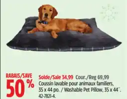 Canadian Tire Washable Pet Pillow offer