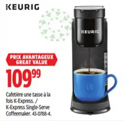 Canadian Tire Keurig K-Express Single-Serve Coffeemaker offer