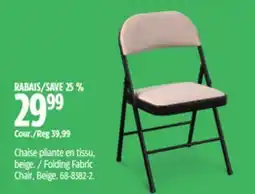 Canadian Tire For Living Folding Fabric Chair, Beige offer