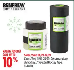 Canadian Tire Renfrew Selected Hockey Tape offer