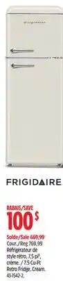 Canadian Tire Frigidaire 7.5 Cu-Ft Retro Fridge offer