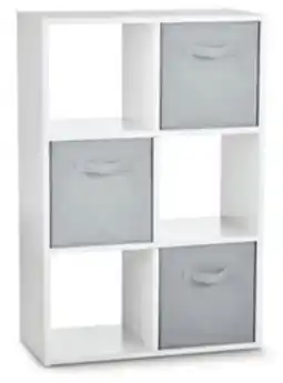 Canadian Tire For Living 6-Cube Cabinet, Black Oak or White offer