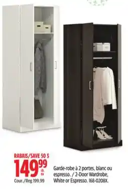 Canadian Tire SAUDER 2-Door Wardrobe offer