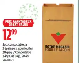 Canadian Tire Canadian Tire Compostable 2-Ply Leaf Bags offer