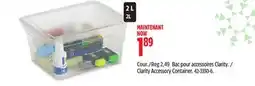 Canadian Tire type A Clarity Accessory Container offer