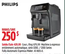 Canadian Tire Phillips 1200 Series Fully-Automatic Espresso Maker offer