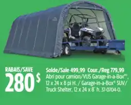 Canadian Tire ShelterLogic Garage-in-a-Box SUV/ Truck Shelter offer