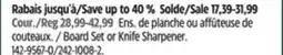 Canadian Tire Vida by PADERNO Board Set or Knife Sharpener offer