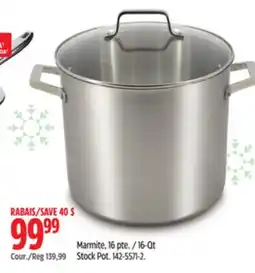 Canadian Tire Paderno 16-Qt Stock Pot offer