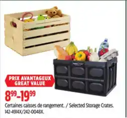 Canadian Tire Type A Selected Storage Crates offer