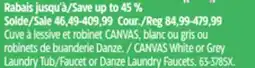 Canadian Tire CANVAS White or Grey Laundry Tub/Faucet or Danze Laundry Faucets offer