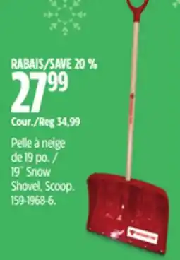 Canadian Tire Canadian Tire 19˝ Snow Shovel, Scoop offer