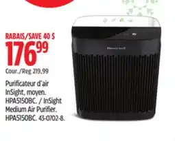 Canadian Tire Honeywell InSight Medium Air Purifier offer