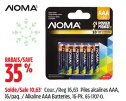 Canadian Tire NOMA Alkaline AAA Batteries, 16-Pk offer