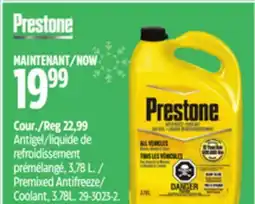Canadian Tire Prestone Premixed Antifreeze/ Coolant offer