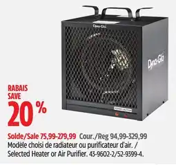 Canadian Tire Selected Heater or Air Purifier offer