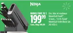 Canadian Tire Ninja NeverDull Knife Block Set offer