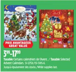 Canadian Tire Advent Calendars offer