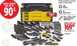 Canadian Tire Stanley Black Chrome Socket Set offer