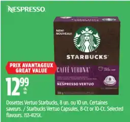 Canadian Tire Starbucks Vertuo Capsules offer