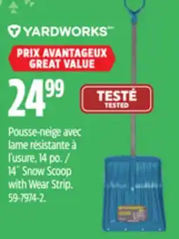 Canadian Tire Yardworks 14˝ Snow Scoop with Wear Strip offer