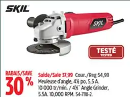 Canadian Tire Skil 41⁄2˝Angle Grinder offer
