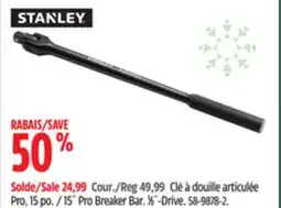 Canadian Tire Stanley 15˝ Pro Breaker Bar. 1⁄2˝-Drive offer