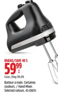 Canadian Tire Kitchen Aid Hand Mixer offer