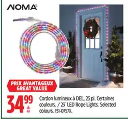 Canadian Tire NOMA 23´ LED Rope Lights offer