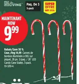 Canadian Tire For Living 28˝ LED Candy Cane Stakes offer