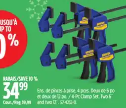 Canadian Tire Irwin 4-Pc Clamp Set offer