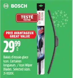 Canadian Tire Bosch Icon Wiper Blades offer