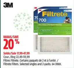 Canadian Tire 3M Filtrete Filters offer