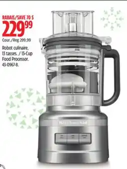 Canadian Tire KitchenAid 13-Cup Food Processor offer