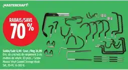 Canadian Tire Mastercraft Screw Mount Vinyl-Coated Storage Hook offer