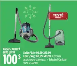 Canadian Tire NOMA Selected Canister Vacs offer
