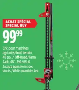 Canadian Tire Off-Road/Farm Jack, 48˝ offer