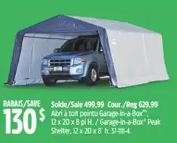 Canadian Tire Garage-in-a-Box Peak Shelter offer