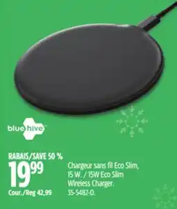 Canadian Tire Bluehive 15W Eco Slim Wireless Charger offer