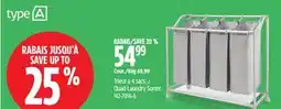 Canadian Tire Quad Laundry Sorter offer